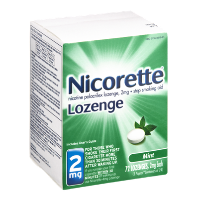 Nicorette 2mg Mint Stop Smoking Aid Lozenges - 72 CT