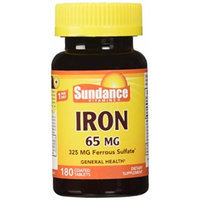 Sundance Iron Ferroussulfate, 180 Count