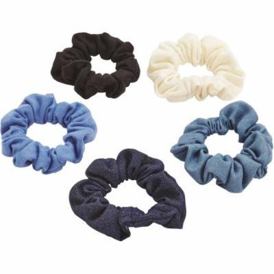 Goody Ouchless Denim Scrunchies, 5 count