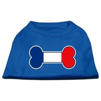 Ahi Bone Shaped France Flag Screen Print Shirts Blue Sm (10)