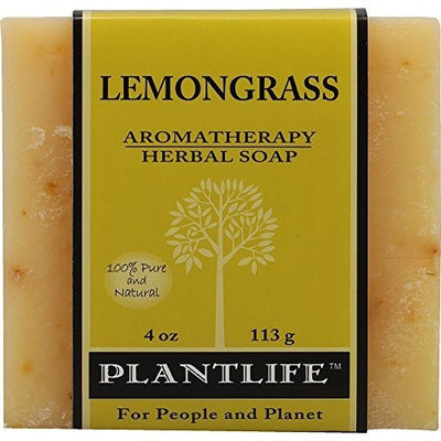 Plantlife Lemongrass 100% Pure & Natural Aromatherapy Herbal Soap 4 oz 113g