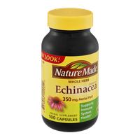 Nature Made Echinacea Whole Herb 350mg Aerial Part Herbal Supplement Capsules - 100 CT