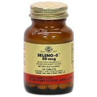 Seleno 6 50 mcg (Yeast-Free Selenium), 100 Tablets, Solgar