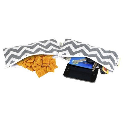 Itzy Ritzy Snack Happened Mini 2 Pack - C. Gray Chevron