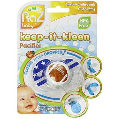 RaZbaby Keep-It-Kleen Pacifier, Football (Discontinued by Manufacturer)