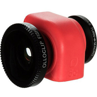 olloclip 3-in-1 for Apple iPhone 5C, Black/Pink