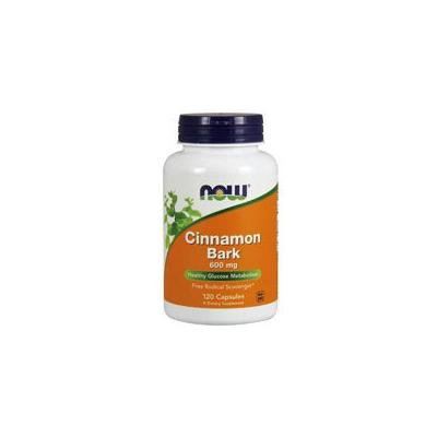 Now Foods Cinnamon Bark, 120 Caps 600 mg (Pack of 2)