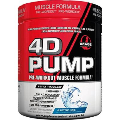 Image Sports - 4D PUMP - Intense Pre-Workout Formula - ARCTIC ICE