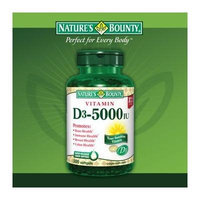 Nature's Bounty Vitamin D3 5000 IU, 600 Softgels Bounty -3dd8