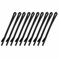 10 Pcs Metallic Hairstyle Hair Pins Hair Clips Black for Lady
