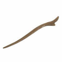 Handmade Craft Brown Carved Wood Hair Stick Hairpin for Lady