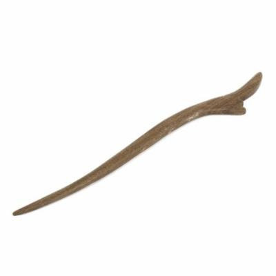 Handmade Craft Brown Carved Wood Hair Stick Hairpin for Lady