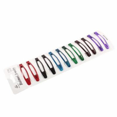 Metal Snap Hair Clip DIY Hairdressing Hairpin Barrette Assorted Color