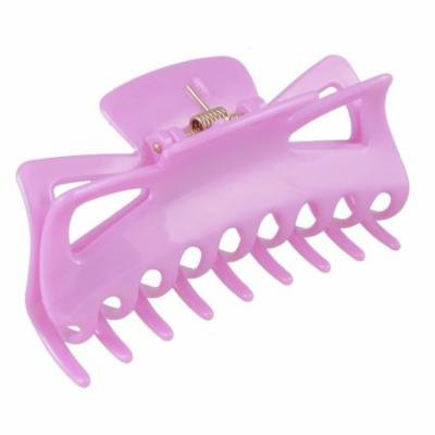 Ladies Light Purple Plastic Barrette Hair Clip Claw Clamp 4.5