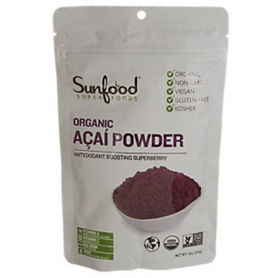 SunFood Organic Amazon Acai Powder 4 oz - Vegan