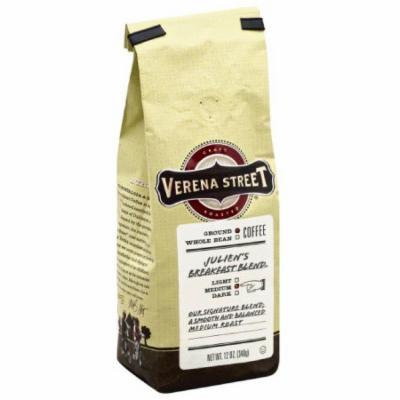 Verena Street Julien's Breakfast Blend Medium Ground Coffee, 12 oz, (Pack of 6)