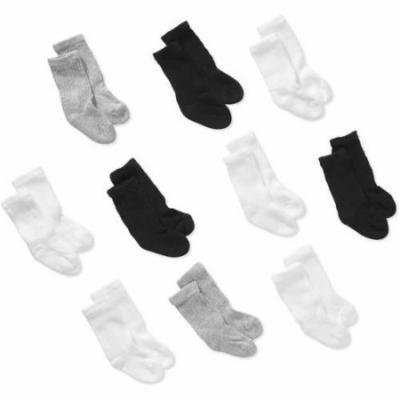 Garanimals Assorted Baby/Toddler Unisex Crew Socks, 10-pack