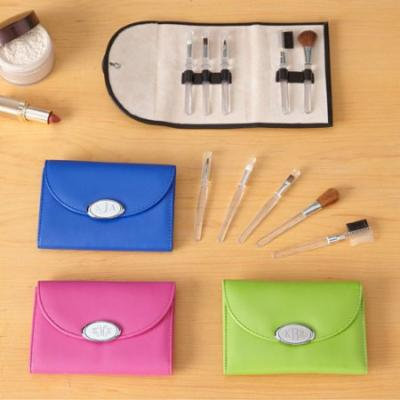 Personalized Make Up Brush Set, Available in 4 Colors
