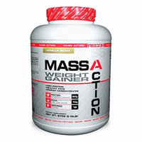 Reaction Nutrition Recor Mass Action Weight Gainer, Vanilla Bean, 6 Pound