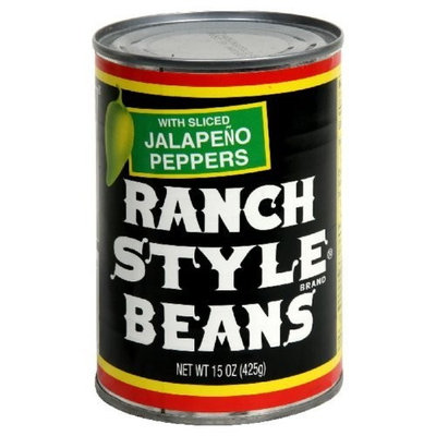 Ranch Style Beans Beans with Sliced Jalapeno Peppers, 15-ounces (Pack of24)