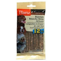 Hartz Dental Munchy Rawhide Strip for Pet Dog Treat