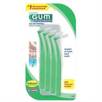 G-U-M Go-Betweens Angle Cleaners for Tight Teeth, 874R, 4 ea