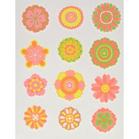 Lucks Edible Image, Bright Flower Embellishments, 2 Inch, 144 Count