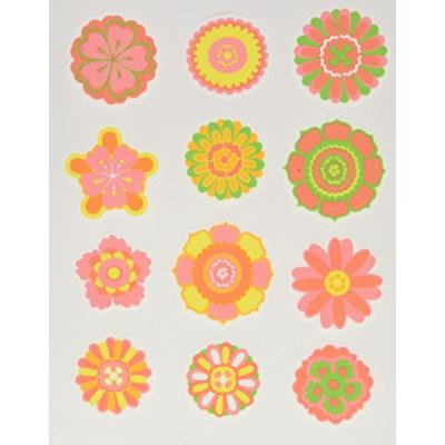 Lucks Edible Image, Bright Flower Embellishments, 2 Inch, 144 Count