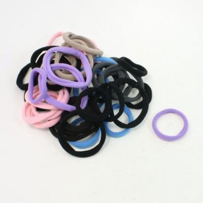 40 Pcs Stretchy Cotton Blend Elastic Hair Ties Bands for Ladies