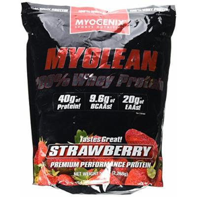Myogenix 100% Whey Protein Powder, Strawberry, 5 Pound