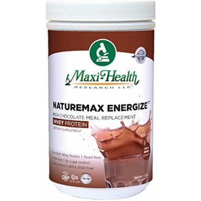 Maxi Health Naturemax Energize Whey Protein, Rich Chocolate, 1.17 Pound