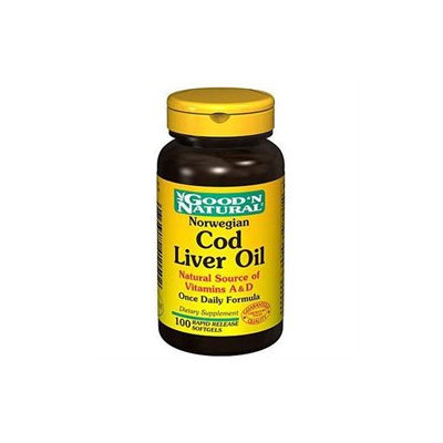 Good 'N Natural - Norwegian Cod Liver Oil - 100 Softgels