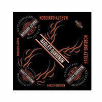 Harley-Davidson Men's Bandana, Long Bar & Shield Black Head Wrap BA31266