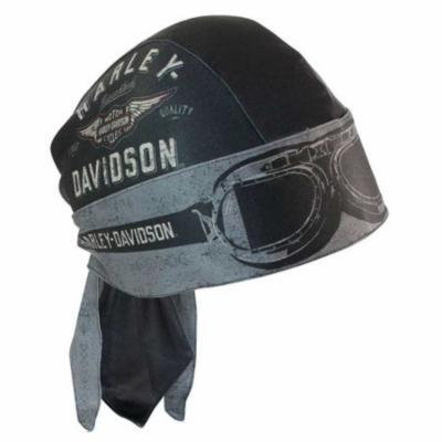 Harley-Davidson Men's Headwrap, Aviator Moisture Wicking, Black HW07875