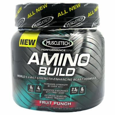 Amino Build By MuscleTech, Fruit Punch 30 Servings