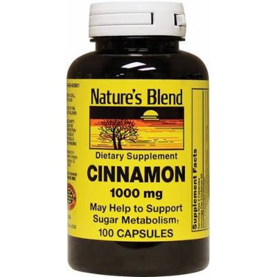 Nature's Blend Cinnamon 1,000 mg 100 Caps Pack of 2