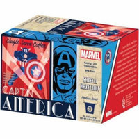 Marvel Captain America Shield Hazelnut Medium Roast Coffee Single Serve Cups, .32 oz, 10 count