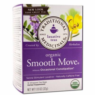 Traditional Medicinals Smooth Move Tea, Organic, 16 Count (Pack of 2)