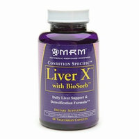 MRM Liver X with BioSorb Daily Liver Support & Detoxification Formula Capsules