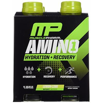 Muscle Pharm RTD Amino, Lemon Lime, 4 Count (Pack of 3)