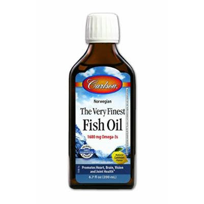 Carlson Labs Very Finest Fish Oil Nutritional Supplement, Lemon, 6.7 Fluid Ounce
