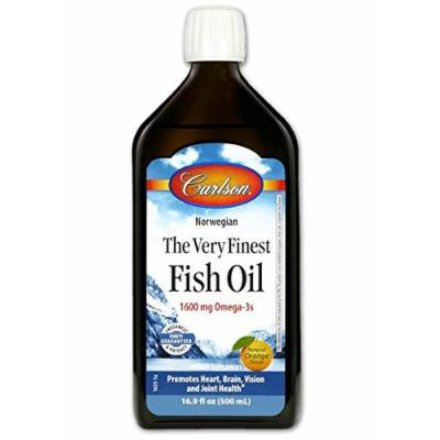Carlson Labs Very Finest Fish Oil Nutritional Supplement, Orange, 16.9 Fluid Ounce