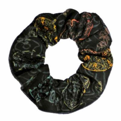 Harley-Davidson Women's Hair Scrunchie, Desert Skull Design, Black HS11230