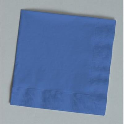 Touch of Color 150 Count Beverage Napkins True Blue