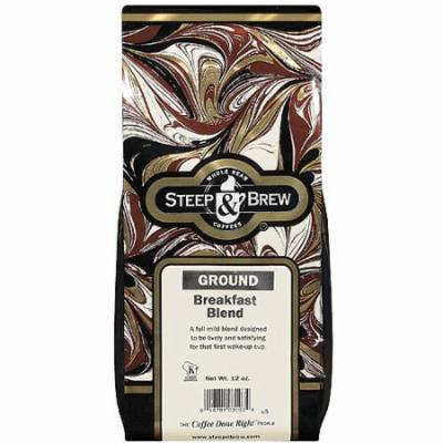 Steep & Brew Breakfast Blend Ground Coffee, 12 oz