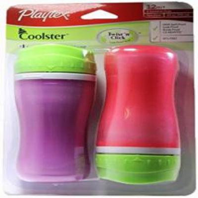 Playtex Coolster Twist n Click,BPA Free,Leak Proof,12 Months,2 Count, Color Varies Multi-Colored