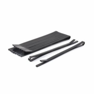Lady DIY Hairdressing Metal Bobby Single Prong Barrette Hair Clips Black 10pcs