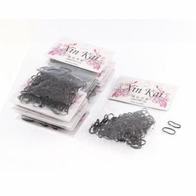 12 Packs Rubber Elastic Hair Ties Bands Holder Hair Bands Black for Girl