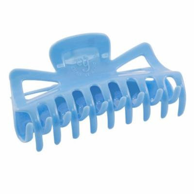 Woman Plastic Bath Hairclip Clamp Hair Claw Barrette Blue Sejer