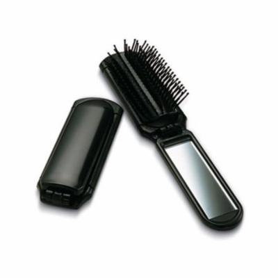 Lewis N. Clark Folding Brush with Mirror-As Shown Multi-Colored